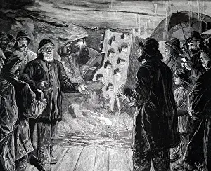 Mersey: Engraving depicting a Beaumont drilling machine