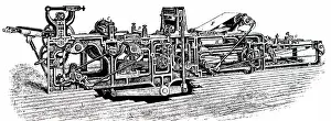 Manufactured: An engraving depicting the biscuit cutting machine