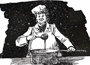 Chef: An engraving depicting a chef