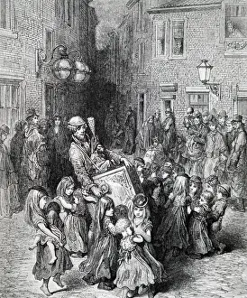 Grinder: An engraving depicting children dancing