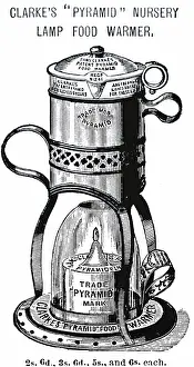 Heater: An engraving depicting Clarke's night light