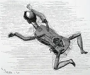 Mechanism: Engraving depicting a clockwork swimming doll