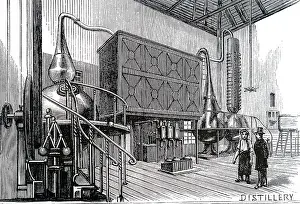 Messrs: An engraving depicting the distillery of Messrs