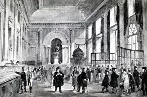 1750: Engraving depicting dividend day