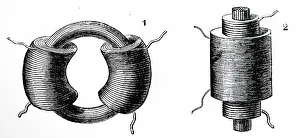 Rods: Engraving depicting early transformers