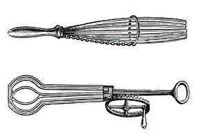 Whisk: An engraving depicting egg whisks