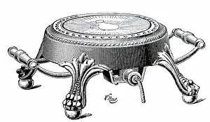 Hotplate: An engraving depicting an electric hotplate