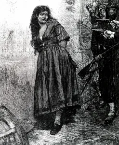 Commune: An engraving depicting the end of the Paris Commune