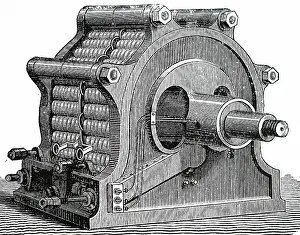 Developed: Engraving depicting a Ferranti-Thomson single-phase