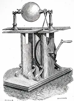 Static: Engraving depicting Francis Hauksbee's second