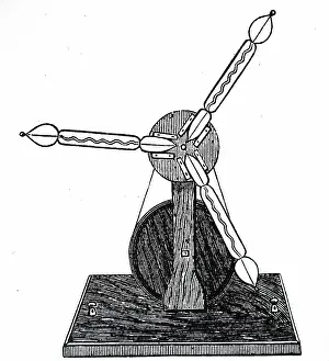 Tubes: Engraving depicting Gassiot's star