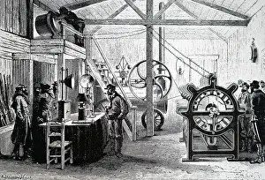 Addition: Engraving depicting the generation of light at