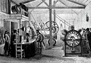 Addition: Engraving depicting the generation of light at