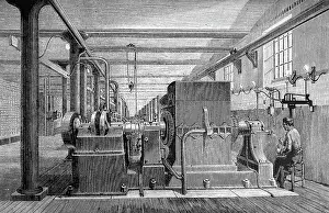 Generators: Engraving depicting generators at the Central