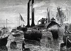 Export: Engraving depicting a grain fleet