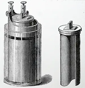 Platinum: Engraving depicting Grove's element