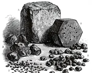 Sizes: An engraving depicting gunpowder