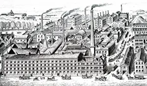 Biscuit: An engraving depicting the Huntley & Palmer's