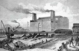 Deptford: Engraving depicting the interior of the London