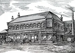 Battersea: An engraving depicting J. & B. Stevenson's steam bakery