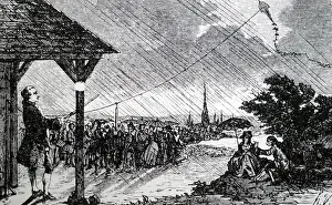 Civic: Engraving depicting Jacques de Romas reconstructing