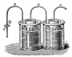 Constant: Engraving depicting John Frederic Daniell's element