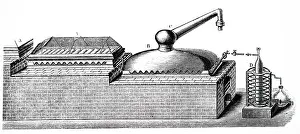Platinum: An engraving depicting Johnson, Matthey & Co's