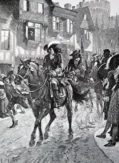 An engraving depicting King James II of England