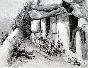 Grinder: An engraving depicting a knife grinder