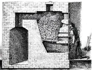 Aqua: An engraving depicting a method of producing nitric