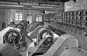 Voltage: Engraving depicting the Metropolitan Electric
