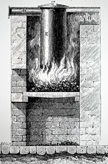 Murdock: An engraving depicting Murdock's first apparatus