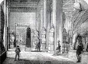 Exhibit: Engraving depicting the Nineveh Gallery at the