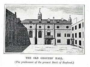 Banking: Engraving depicting the Old Grocers Hall
