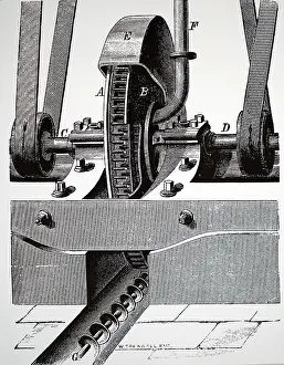 Invented: An engraving depicting a percussive flour mill