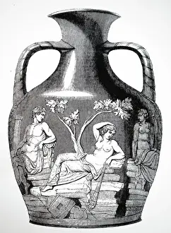 Exhibit: Engraving depicting the Portland (Barberini) Vase