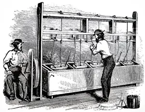 Flats: An engraving depicting the process of making Nitro-glycerine