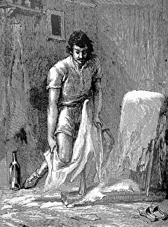 Partially: Engraving depicting the process of softening partially