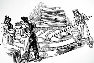 Blown: Engraving depicting the process of tanning goatskins