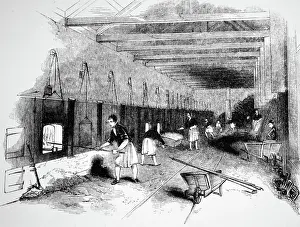 Heated: Engraving depicting the production of sodium carbonate