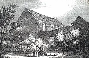 Eltham: An engraving depicting the remains of the royal