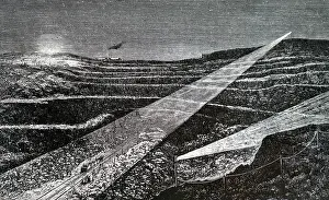 Mines: Engraving depicting the Rio Tinto copper mines