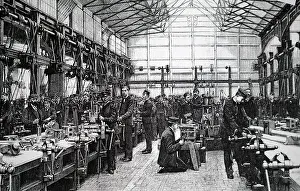 Cadets: Engraving depicting the Royal Naval Engineering College