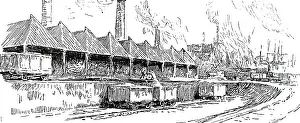 Shed: An engraving depicting a salt mine