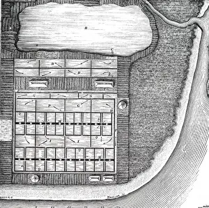 Residue: An engraving depicting a salt pan