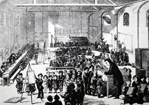 Ragged: Engraving depicting a school for the common classes