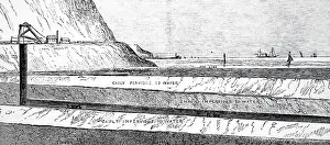 Workings: An engraving depicting a sectional view of the