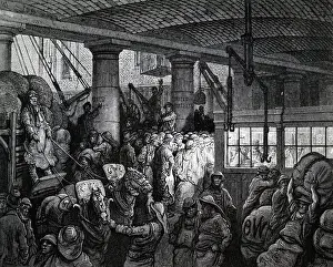 Docklands: Engraving depicting St Katherine's Docks