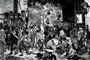Nationale: An engraving depicting the successful storming