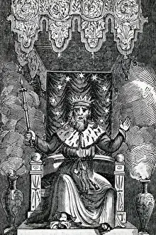 Odin: Engraving depicting Thor, son of Odin